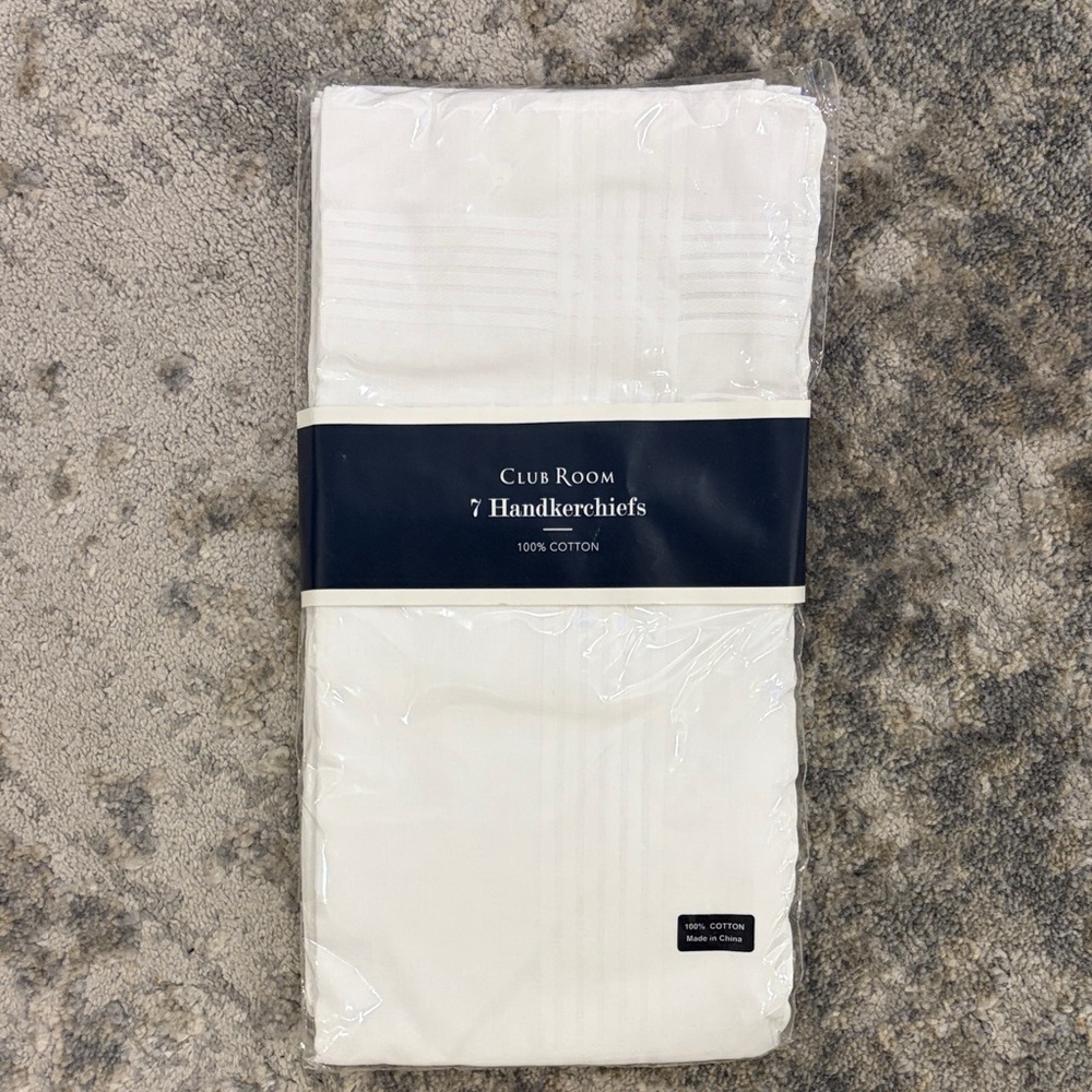 Club Room Cream Handkerchiefs Set